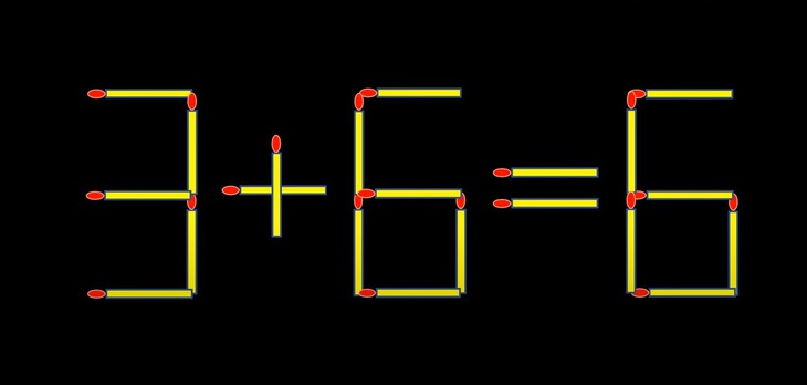 Thử tài IQ: Di chuyển hai que diêm để 4+3=1 thành phép tính đúng- Ảnh 5.