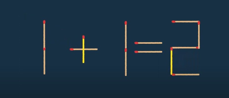 Thử tài IQ: Di chuyển hai que diêm để 7-1=3 thành phép tính đúng- Ảnh 2.