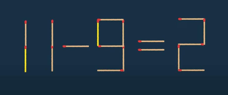 Thử tài IQ: Di chuyển hai que diêm để 9-9=-1 thành phép tính đúng- Ảnh 4.