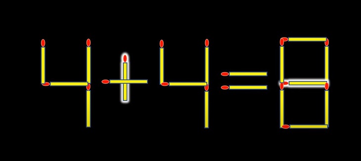 Thử tài IQ: Di chuyển hai que diêm để 8+8=3 thành phép tính đúng- Ảnh 6.