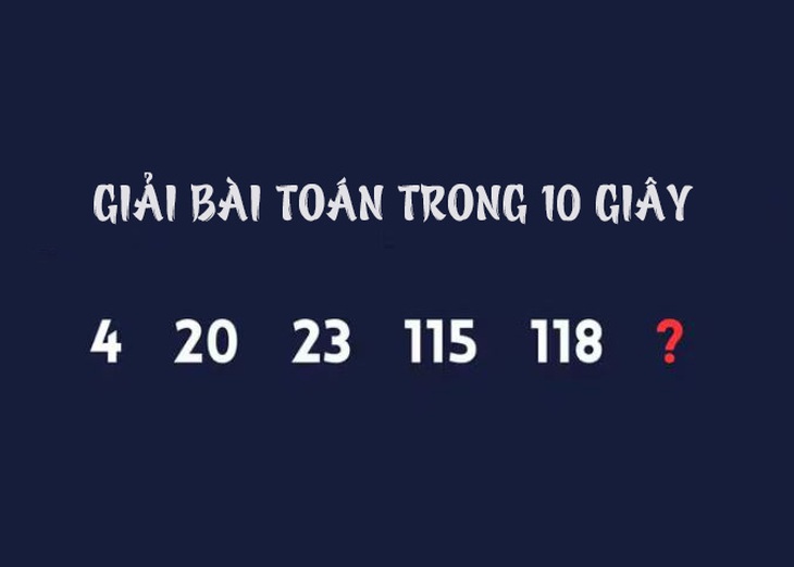 Câu đố IQ: Chỉ 1% người giải được bài toán này trong 10 giây- Ảnh 1.