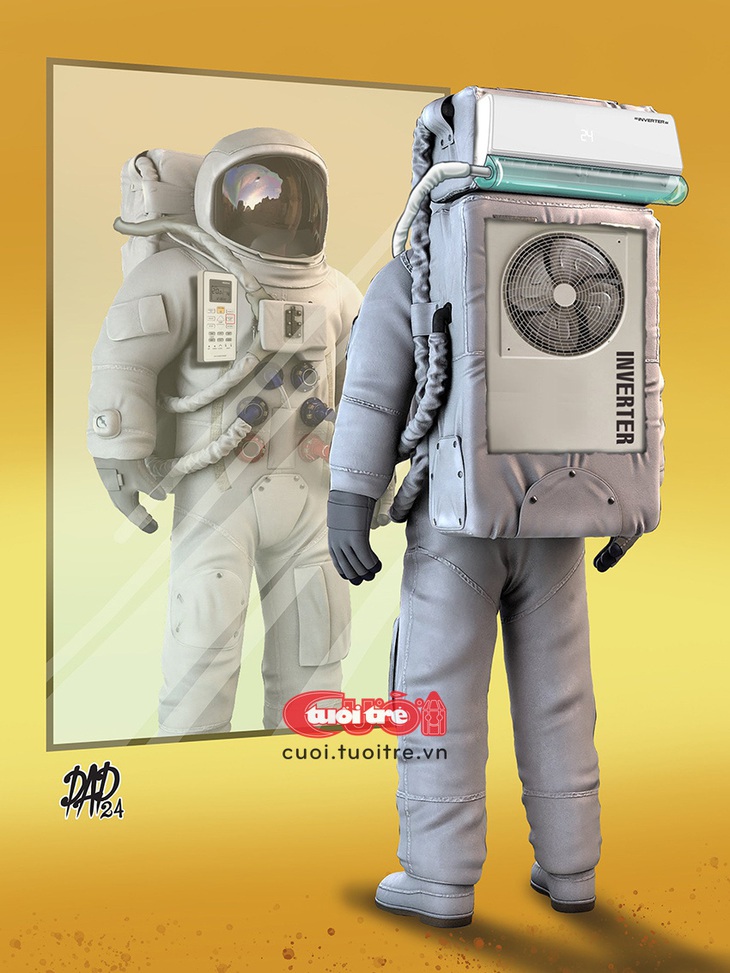 Lên đồ phi hành gia đi du lịch hành tinh nóng nhất hệ Mặt trời - Tranh: DAD 