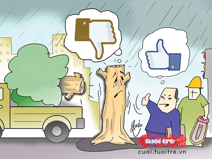 Cây xanh dislike với 