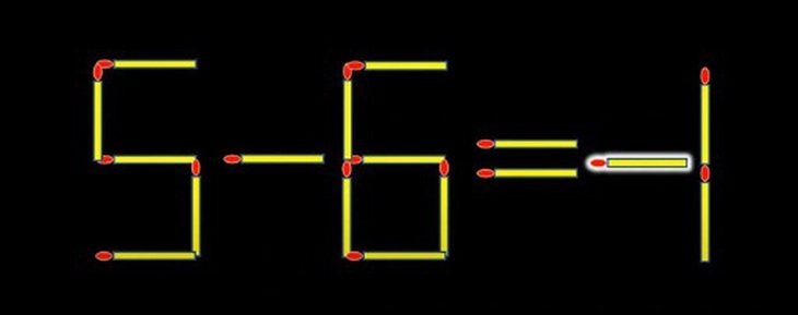Thử tài IQ: Di chuyển một que diêm để 6-6=1 thành phép tính đúng- Ảnh 2.