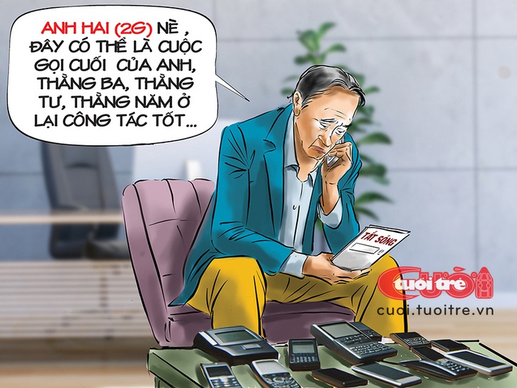 Cuộc gọi cuối cùng của anh hai - Tranh: Đỗ Minh Tuấn 