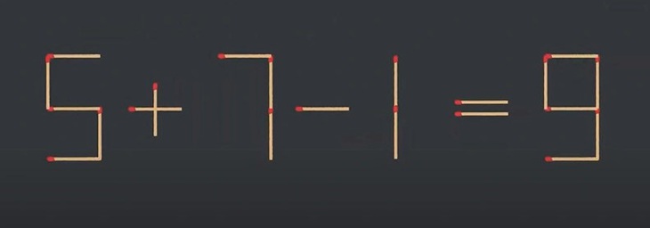 Thử tài IQ: Di chuyển một que diêm để 7+7=7-7 thành phép tính đúng- Ảnh 5.