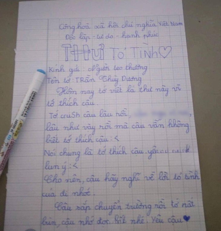 Ảnh vui 9-4: Gửi thư tỏ tình cho cậu bạn sắp chuyển trường- Ảnh 1.
