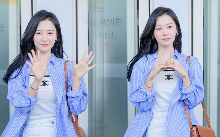 Kim Ji Won khoe 'má phính' đáng yêu gây sốt - Ảnh 5.