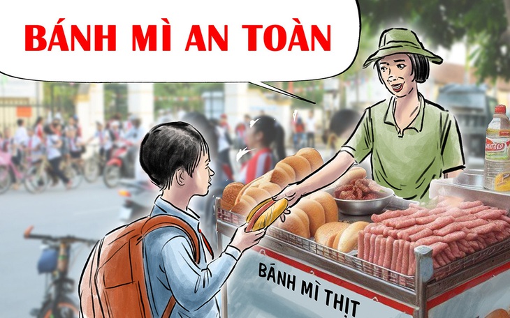 Bà bán bánh mì bảo vệ thực khách khỏi ngộ độc - Ảnh 2.