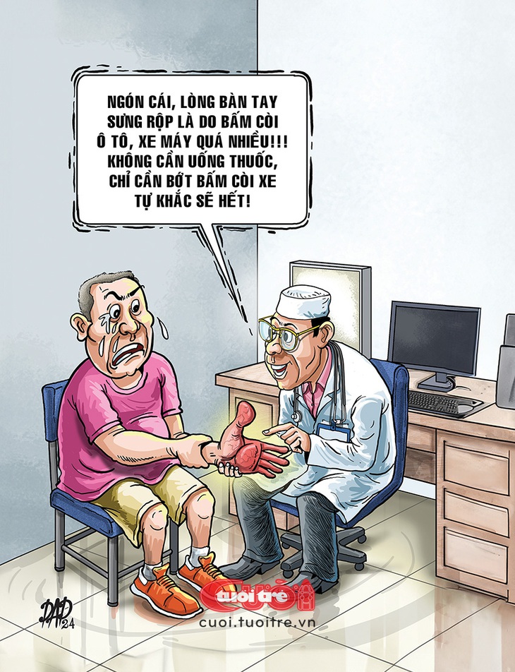 'Văn hóa'&nbsp;bấm còi mọi lúc mọi nơi - Tranh: DAD 