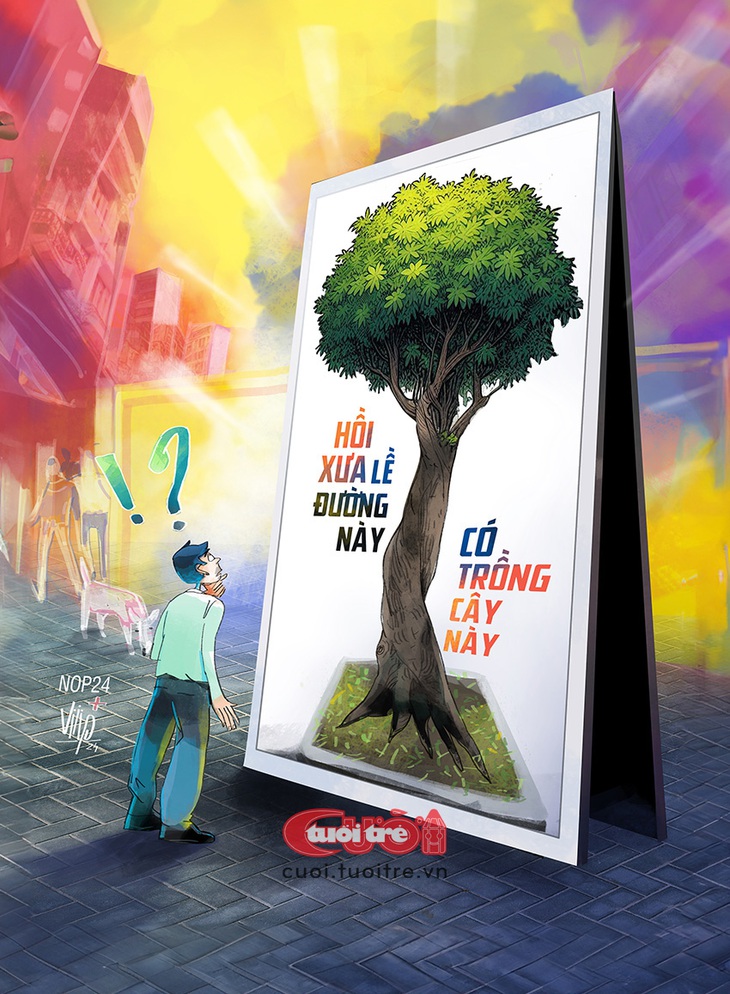 Nơi đây đã từng có cây xanh - Tranh NOP+Viiip