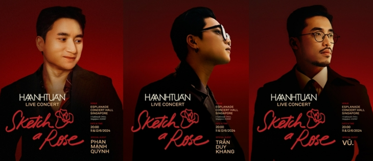 Ba khách mời sẽ xuất hiện trong 'Sketch a rose' tại Singapore