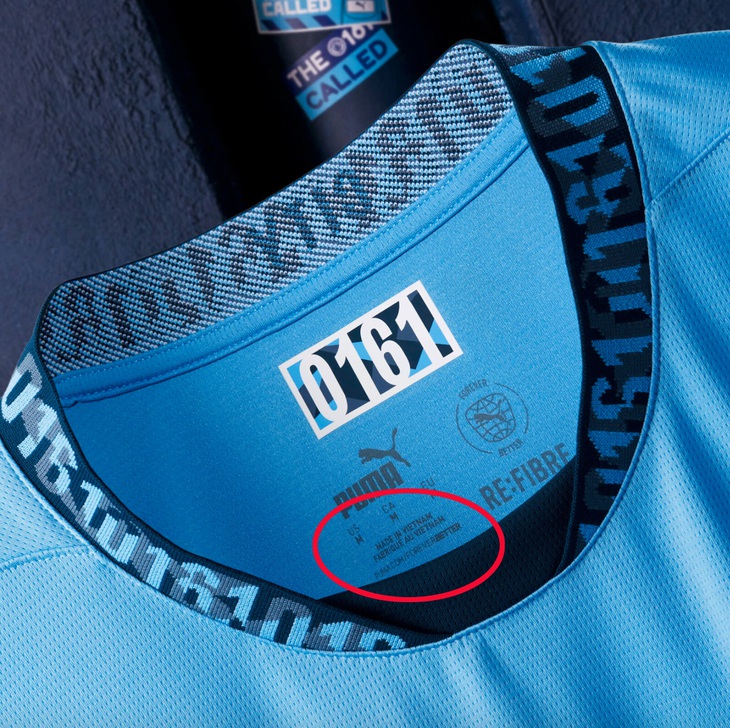 Chi tiết gây chú ý với cổ động viên Việt Nam trên chiếc áo đấu mới của Man City