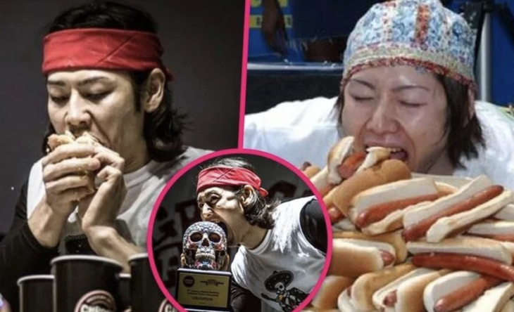 Takeru Kobayashi từng có thời gian làm mưa làm gió ở các cuộc thi "ăn thùng uống vại". 