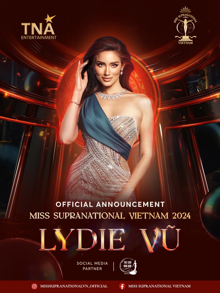 Lydie Vũ chính thức đại diện Việt Nam chinh chiến tại Miss Supranational 2024