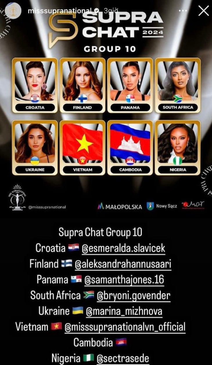 Lydie Vũ đối đầu trực diện với người đẹp đến từ Nam Phi - đối thủ mạnh nhất của mùa giải Miss Supranational 2024.