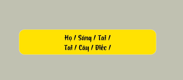 Thử tài tiếng Việt: Sắp xếp các từ sau thành câu có nghĩa (P100)- Ảnh 1.