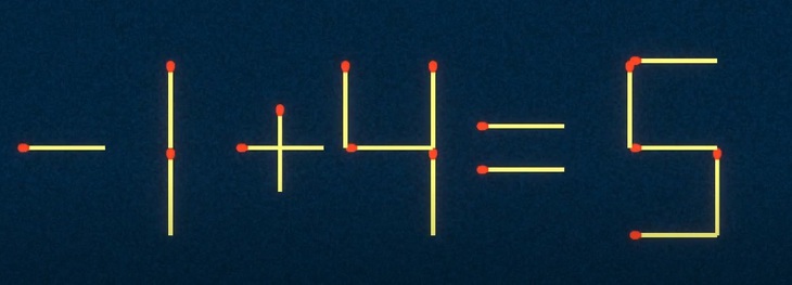 Thử tài IQ: Di chuyển một que diêm để -9+9=5 thành phép tính đúng- Ảnh 3.