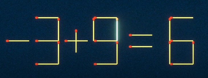 Thử tài IQ: Di chuyển một que diêm để 1+6=9 thành phép tính đúng- Ảnh 4.