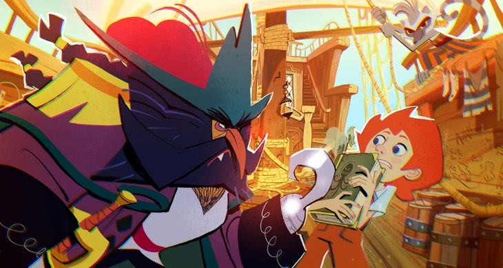 Cô bé Sparks là người duy nhất trên tàu có thể đọc, nên bọn cướp biển đã bắt cô bé ở lại cho đến khi tìm thấy kho báu.