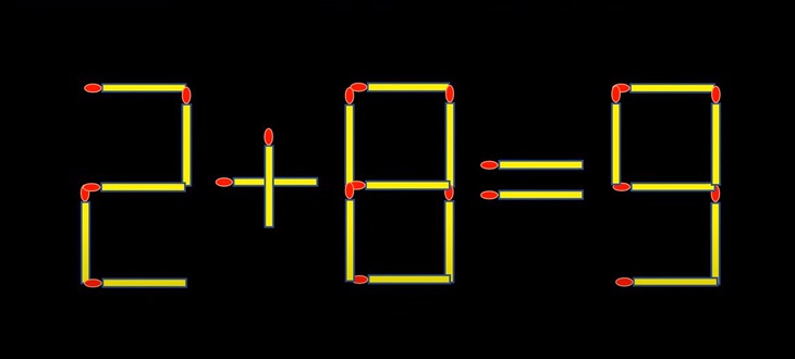 Thử tài IQ: Di chuyển một que diêm để 9+9=8 thành phép tính đúng- Ảnh 3.