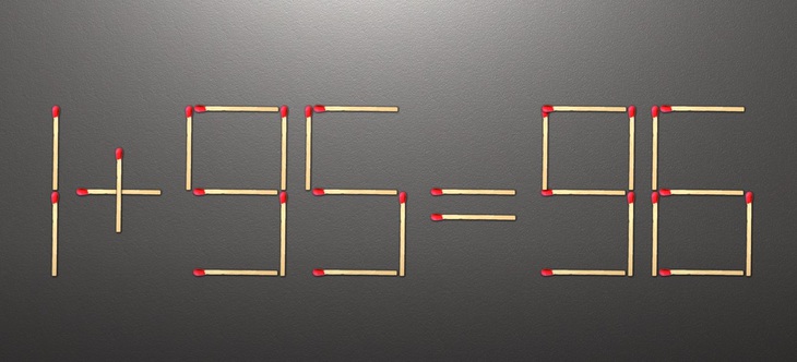 Thử tài IQ: Di chuyển một que diêm để 1+56=96 thành phép tính đúng- Ảnh 2.