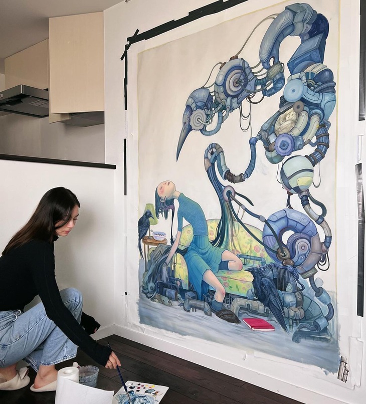 Là một cô gái có tài hội họa, Lauren còn giới thiệu tác phẩm nghệ thuật của mình trên Instagram, thu hút sự chú ý và ngưỡng mộ.