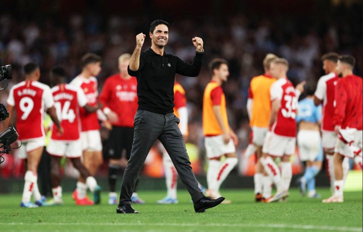 CLB Arsenal đang tăng giá vùn vụt dưới sự dẫn dắt của Mikel Arteta - Ảnh: Getty