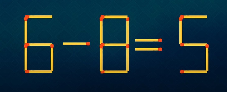 Thử tài IQ: Di chuyển một que diêm để 5+8=4 thành phép tính đúng- Ảnh 5.