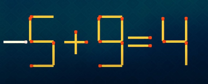 Thử tài IQ: Di chuyển một que diêm để 5+8=4 thành phép tính đúng- Ảnh 2.