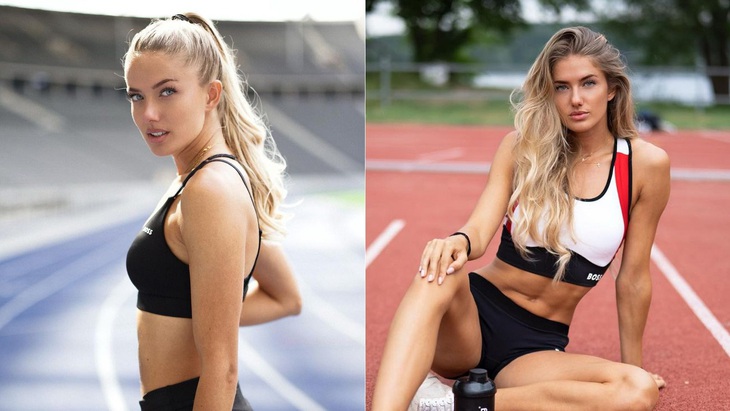 Ngôi sao điền kinh người Đức Alica Schmidt đã giành được suất tham dự Olympic Paris 2024 - Ảnh: Getty