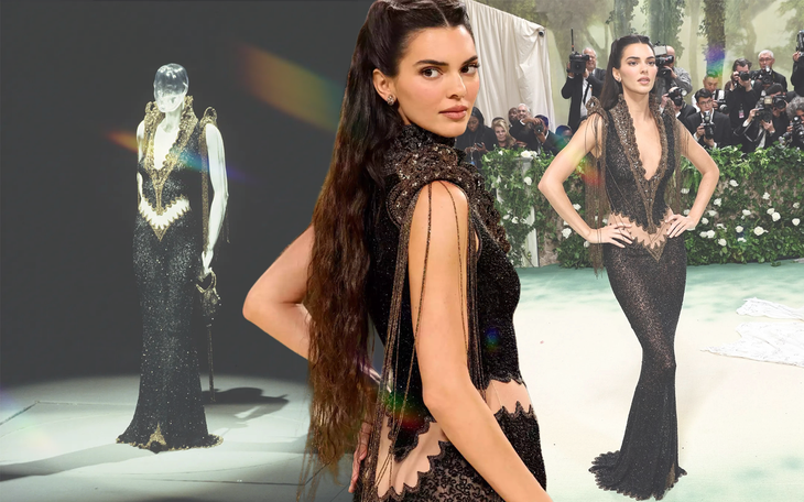 Váy băng dính của Gigi Hadid và loạt outfit ‘nổi bật’ tại Paris Fashion Week - Ảnh 7.