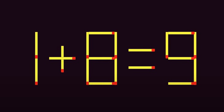 Thử tài IQ: Di chuyển hai que diêm để 7-8=6 thành phép tính đúng- Ảnh 2.