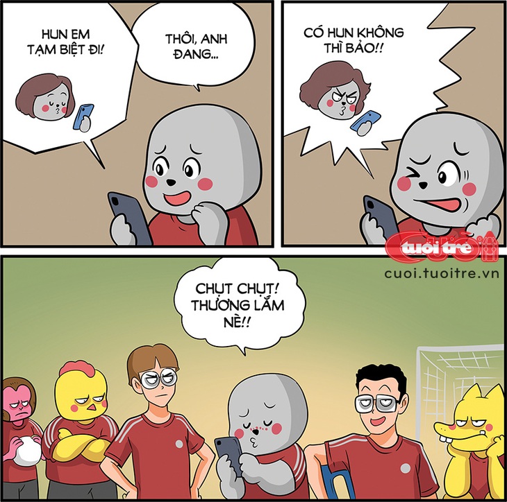 Có người yêu nhí nhảnh cũng vui dù đôi khi hơi ngại - Tranh: Thăng Fly 