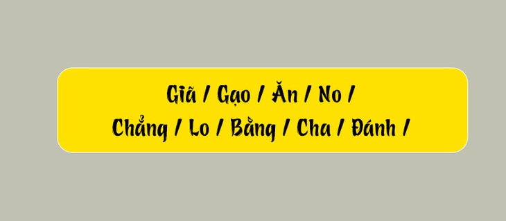 Thử tài tiếng Việt: Sắp xếp các từ sau thành câu có nghĩa (P114)- Ảnh 1.
