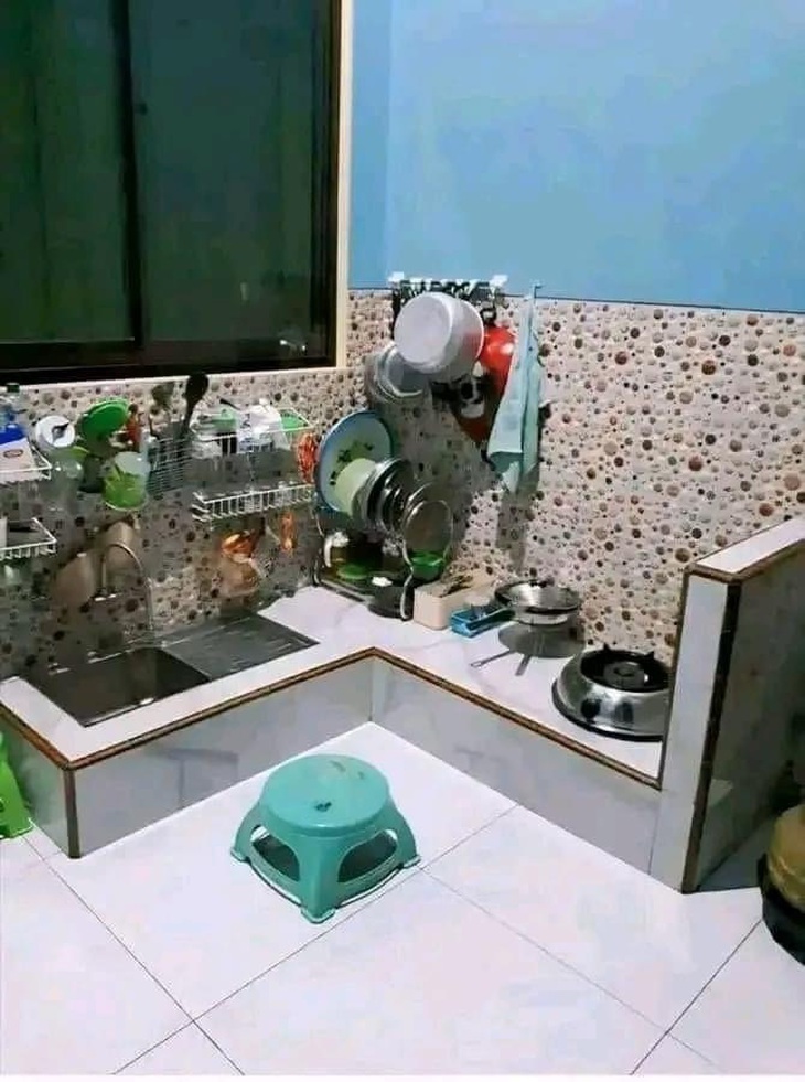 Mẫu thiết kế nhà bếp size mini. 