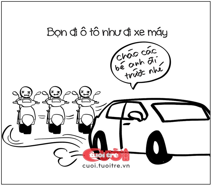 Đi ô tô như xe máy 