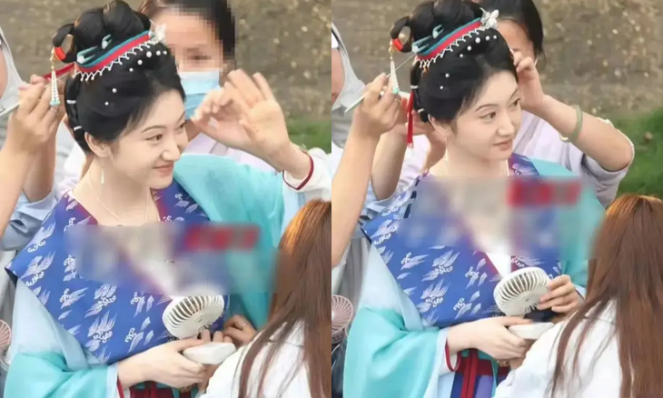 Cảnh Điềm lộ gương mặt sưng vù, khác hẳn với ảnh chỉnh sửa- Ảnh 2.