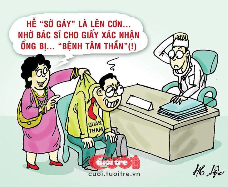 Như này là tâm thần dữ chưa? - Tranh: Hữu Lộc 