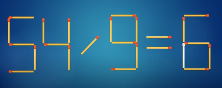 Thử tài IQ: Di chuyển một que diêm để 64/9=5 thành phép tính đúng- Ảnh 2.