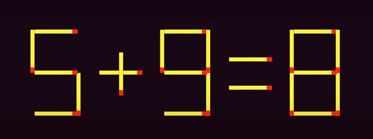Thử tài IQ: Di chuyển hai que diêm để 6-9=4 thành phép tính đúng- Ảnh 3.