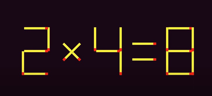 Thử tài IQ: Di chuyển hai que diêm để 1+4=2 thành phép tính đúng- Ảnh 4.