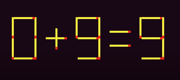 Thử tài IQ: Di chuyển hai que diêm để 6-9=4 thành phép tính đúng- Ảnh 4.