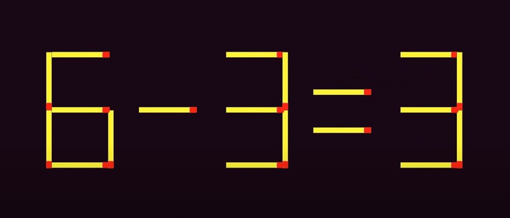 Thử tài IQ: Di chuyển hai que diêm để 6-9=4 thành phép tính đúng- Ảnh 2.