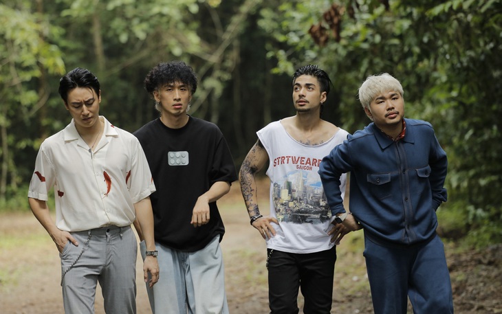 Dàn nam chính trong Móng vuốt (từ trái qua): Rocker Nguyễn, Tuấn Trần, GiA Nguyễn, Quốc Khánh.