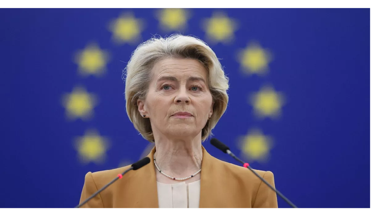 Bà von der Leyen tái cử Chủ tịch EC. Ảnh: Euronews