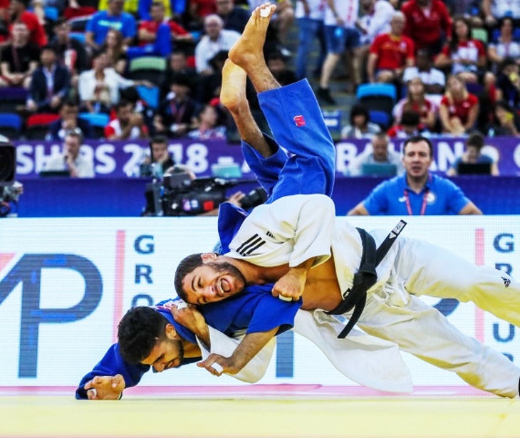 Sajjad Sehen (áo trắng) là&nbsp;  vận động viên  đầu tiên tại Olympic 2024 dương tính với doping