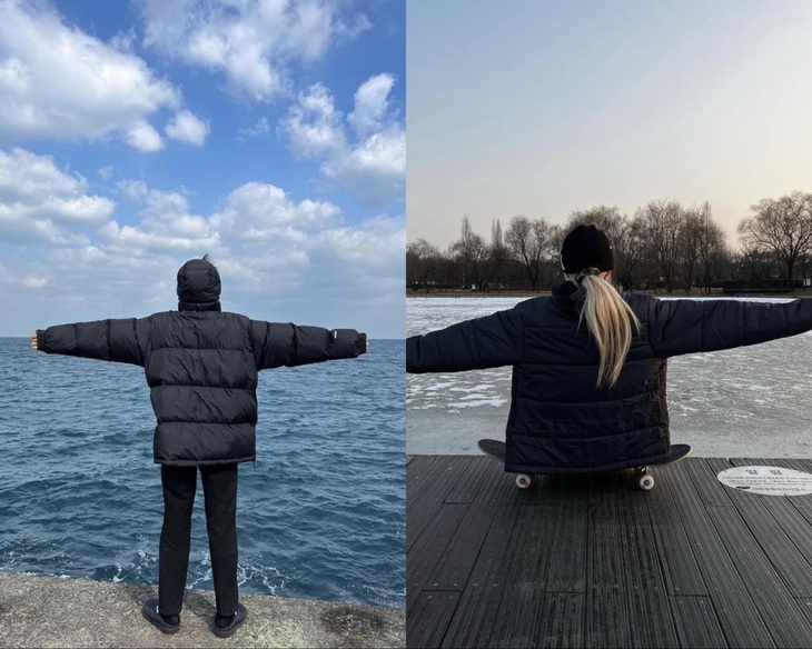 Không chỉ xuất hiện cùng một nơi, cặp đôi còn lộ dấu hiệu mặc đồ đôi khi đi du lịch chung