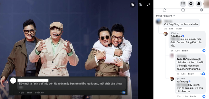 Tuấn Hưng vô tư re-up hình ảnh có nhận xét gây tranh cãi, rõ ý cà khịa show đối thủ
