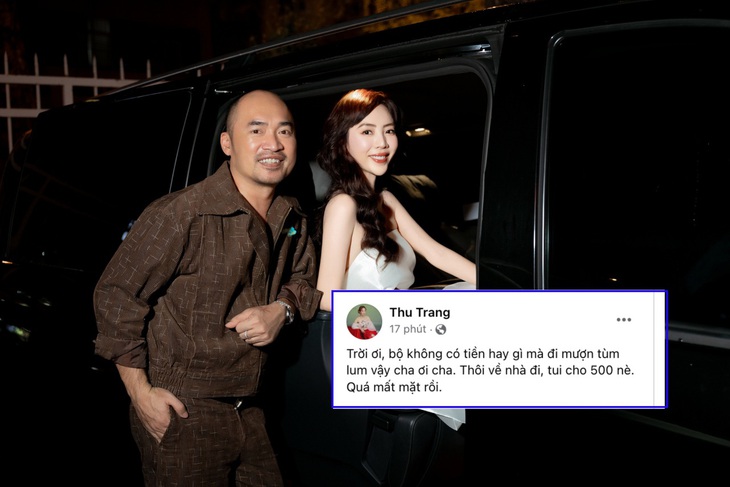 Thu Trang than trời vì sự lầy lội của ông xã Tiến Luật